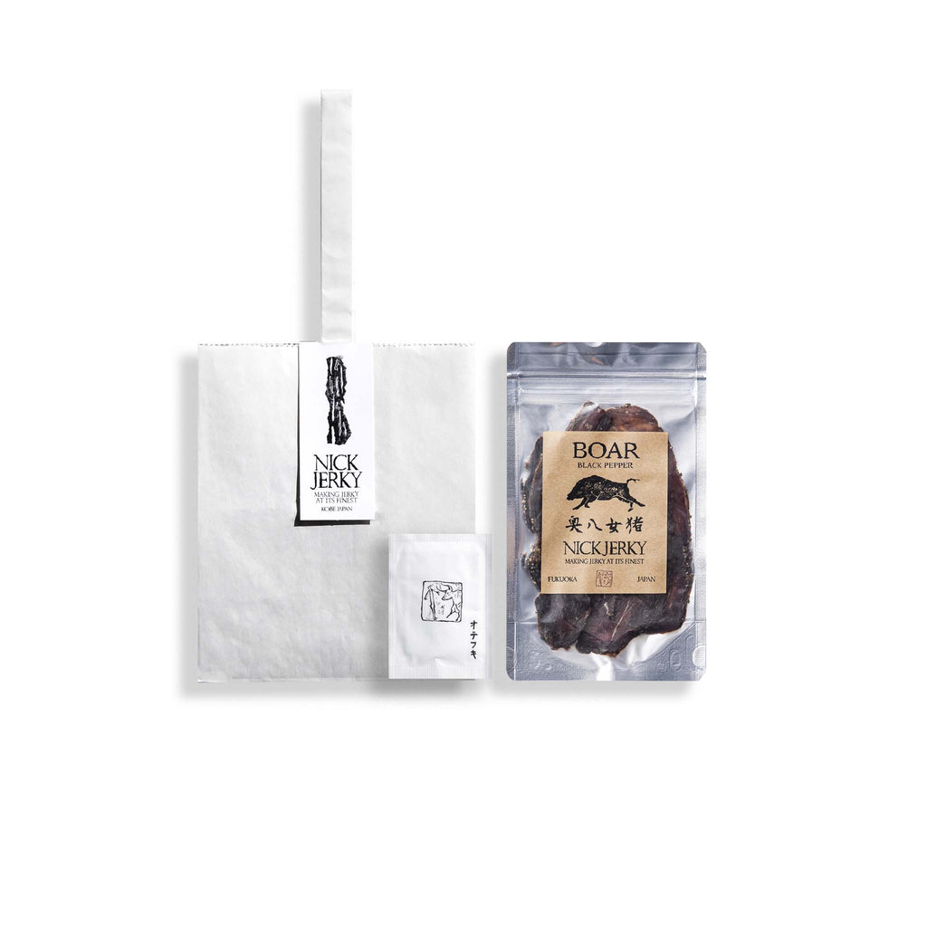 奥八女猪ジャーキー 20g 手土産袋付き BOAR NICKJERKY ニックジャーキー