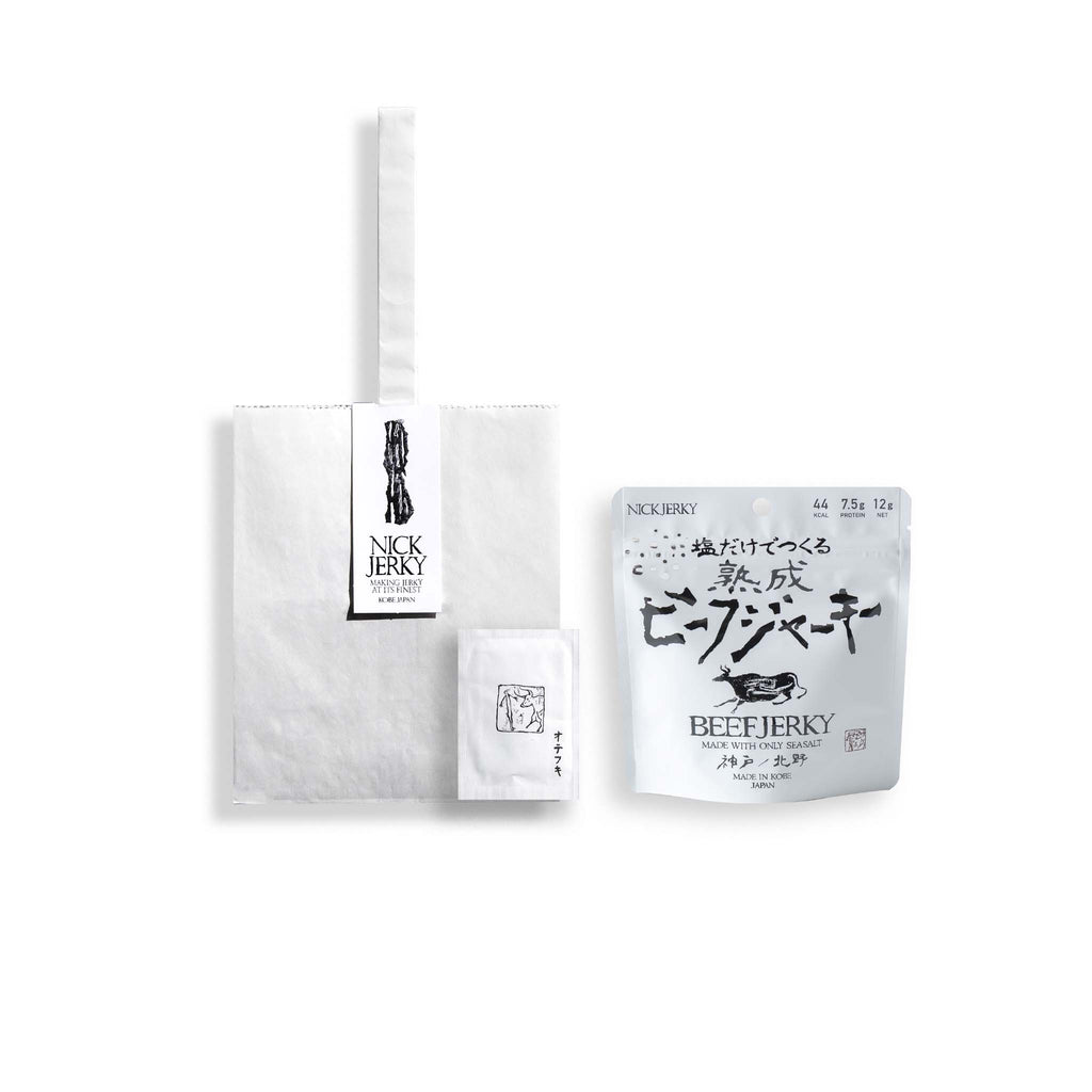 塩だけでつくる熟成ビーフジャーキー 12g 手土産袋付き THE JUKUSEI NICKJERKY ニックジャーキー